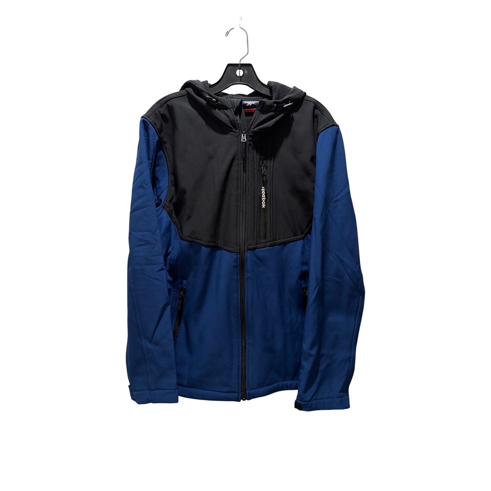 Reebok Mens Softshell Hooded Jacket Northern Night Black OMRB1053EC Size M NWT